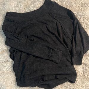 Off one shoulder sweater